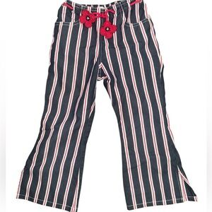 Y2K Girls Flared Stripped Pants